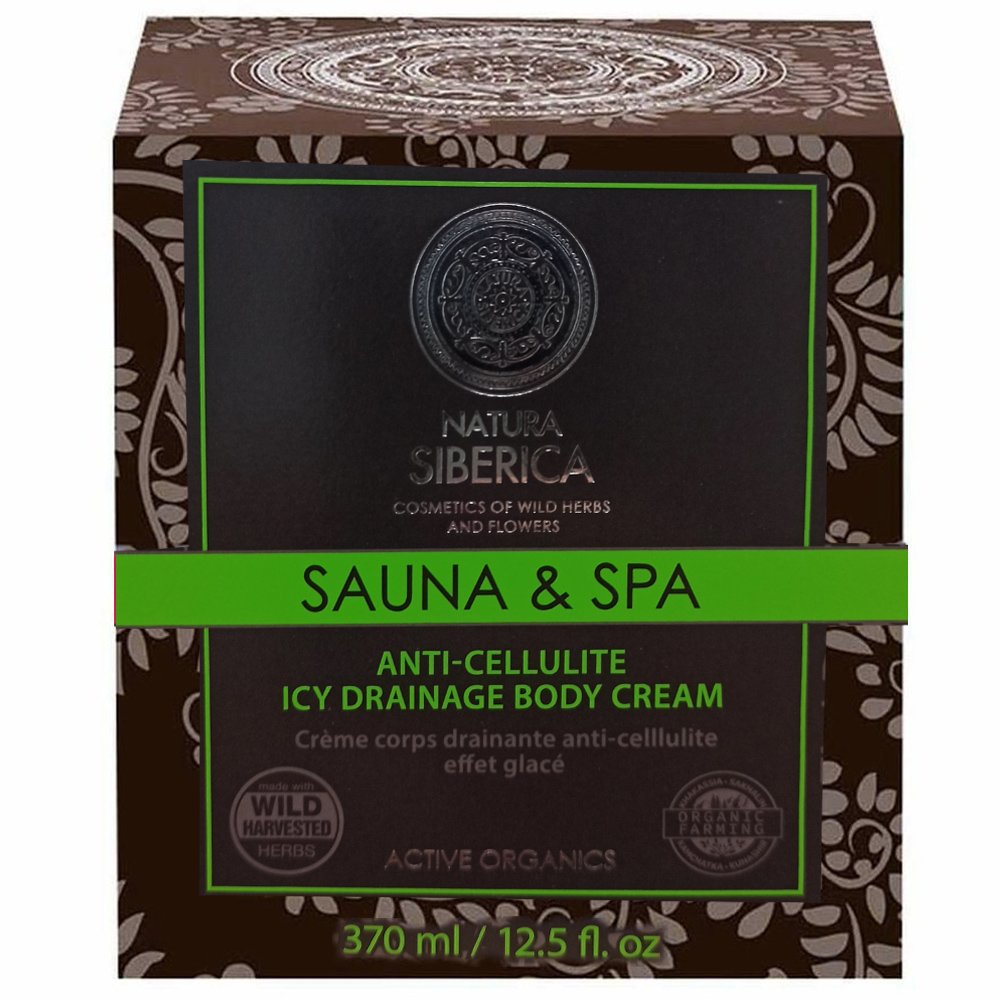 Natura Siberica Sauna & Spa Anti-Cellulite Icy Drainage Body Cream Κρέμα Σώματος με Φύκια Καμτσάτκα Κατά της Κυτταρίτιδας 370ml
