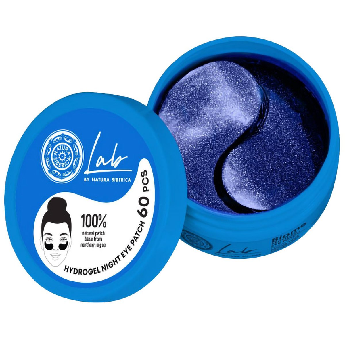 Natura Siberica Lab Biome Brightening & Hydrating Hydrogel Night Eyepatches Patches Νυκτός Ματιών για Ενυδάτωση & Λάμψη 60 Τεμάχια