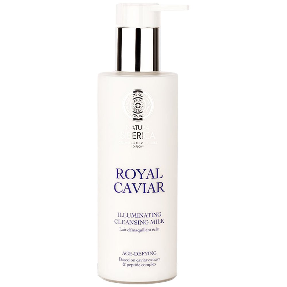 Natura Siberica Natura Siberica Royal Caviar Illuminating Cleansing Milk Απαλό Γαλάκτωμα Καθαρισμού Προσώπου για Λάμψη που Αφαιρεί το Μακιγιάζ 200ml