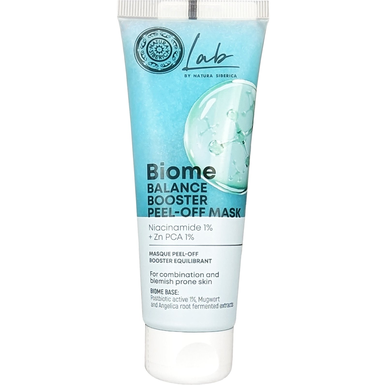 Natura Siberica Natura Siberica Lab Biome Balance Booster Peel-Off Mask Μάσκα Εξισορρόπησης Προσώπου με Νιασιναμίδη & Ψευδάργυρο 75ml