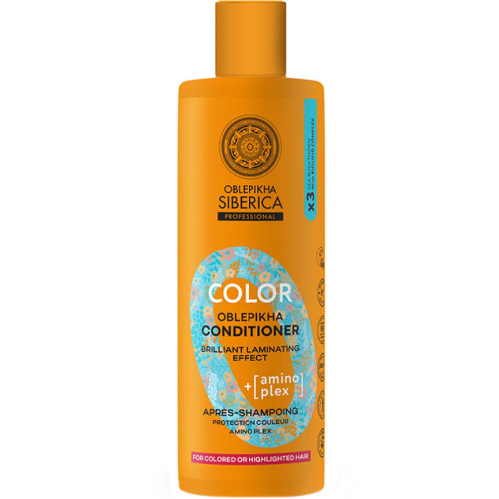 Natura Siberica Oblepikha Siberica Professional Color with Biolipid Complex & Amino Plex Conditioner Μαλακτική Κρέμα για Προστασία Χρώματος με Amino Plex για Βαμμένα Μαλλιά 400ml