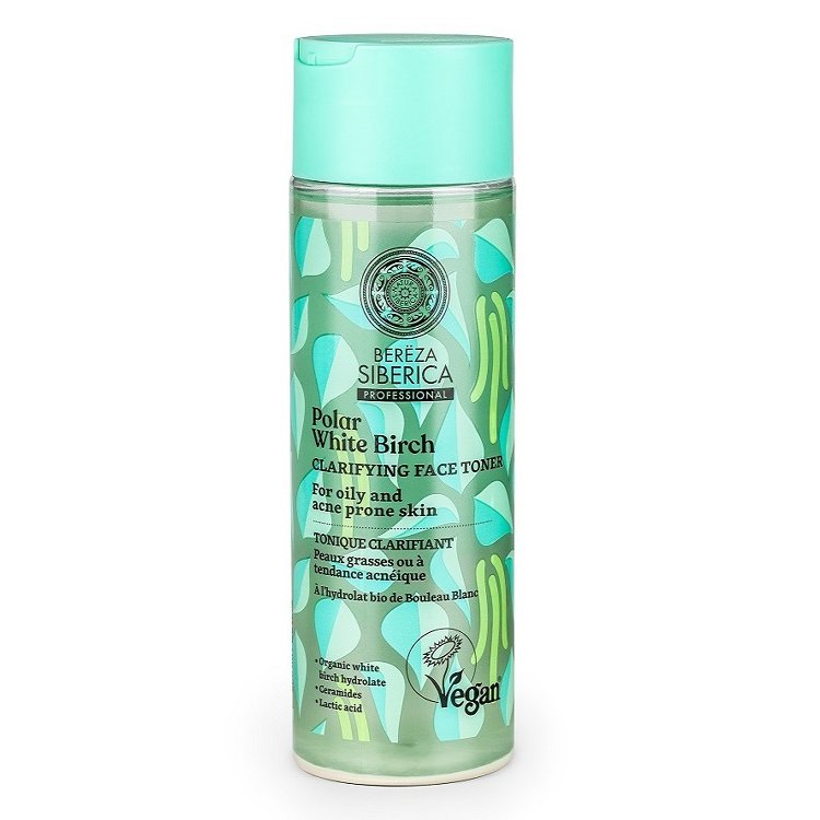 Natura Siberica Bereza Polar White Birch Clarifying Face Toner Τονωτική Λοσιόν Εξισορρόπησης με Λευκή Σημύδα, για Λιπαρή & Ακνεϊκή Επιδερμίδα 200ml