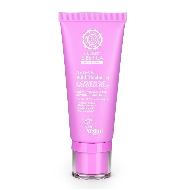 Natura Siberica Anti-OX Wild Blueberry Awakening Day Face Cream Spf20 Αναζωογονητική Κρέμα Ημέρας, για Όλους τους Τύπους Επιδερμίδας 50ml