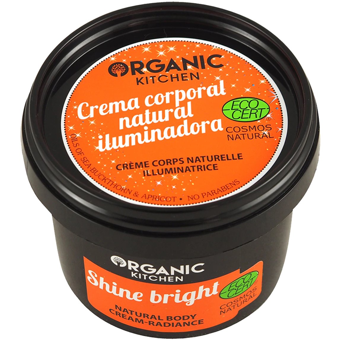 Organic Kitchen Shine Bright Natural Body Cream-Radiance Κρέμα Σώματος για Φυσική Λάμψη με Οργανικά Συστατικά 100ml