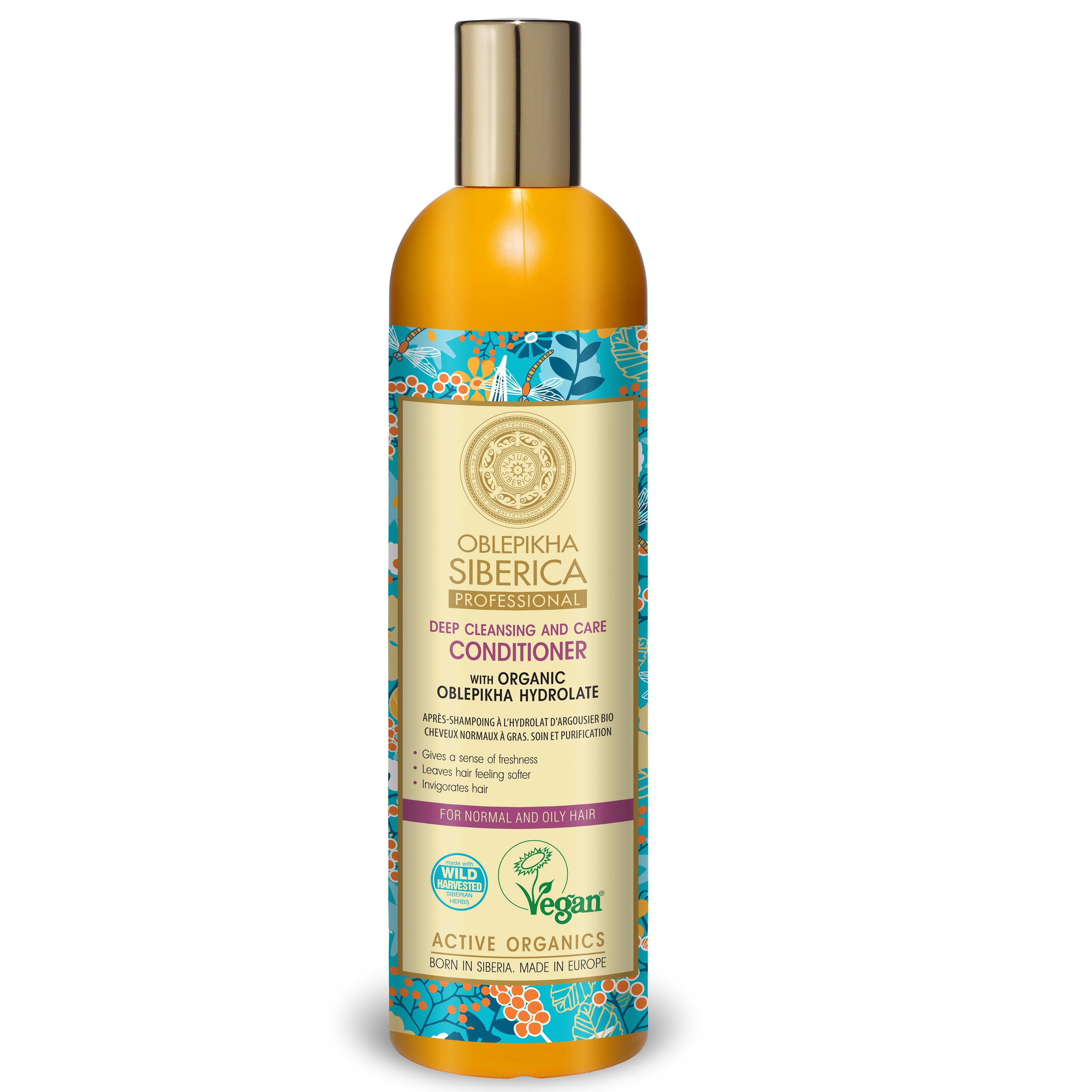 Natura Siberica Natura Siberica Oblepikha Deep Cleansing & Care Conditioner Μαλακτική Κρέμα για Βαθύ Καθαρισμό & Φροντίδα σε Κανονικά, Λιπαρά Μαλλιά 400ml
