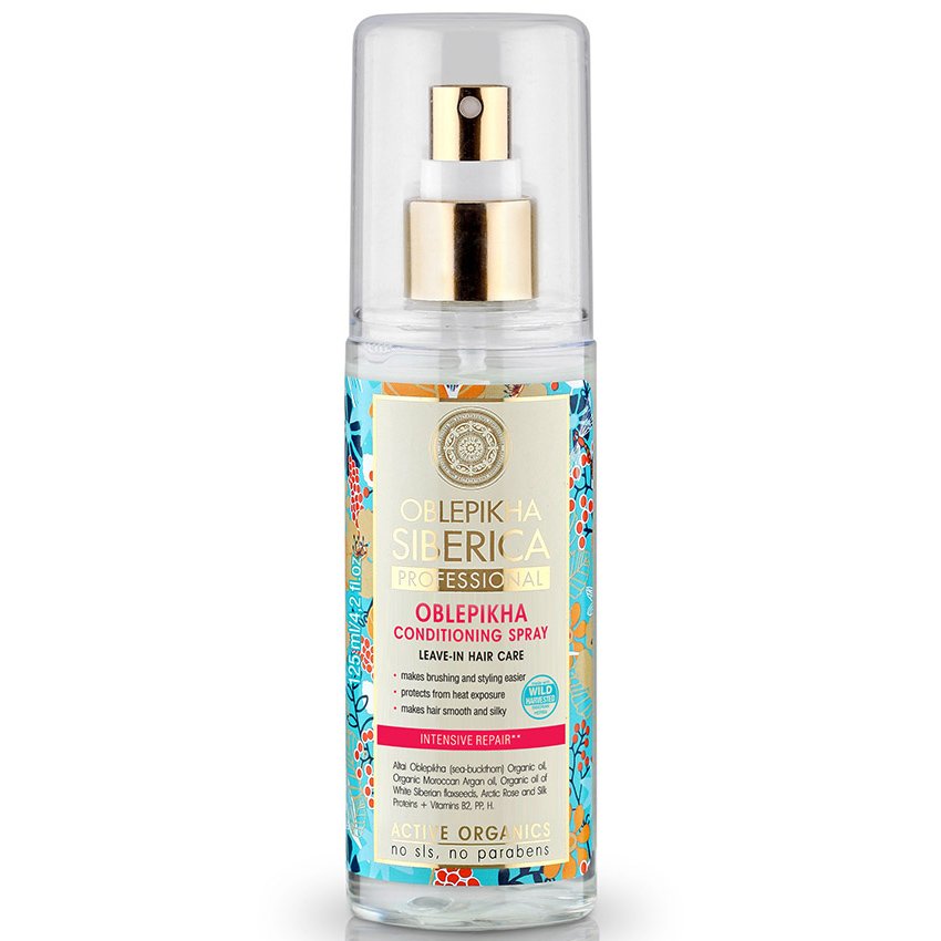 Natura Siberica Oblepikha Conditioning Spray Leave in Μαλακτικό Spray Μαλλιών Εντατικής Ενυδάτωσης & Επανόρθωσης, Κατάλληλο για Όλους τους Τύπους 125ml