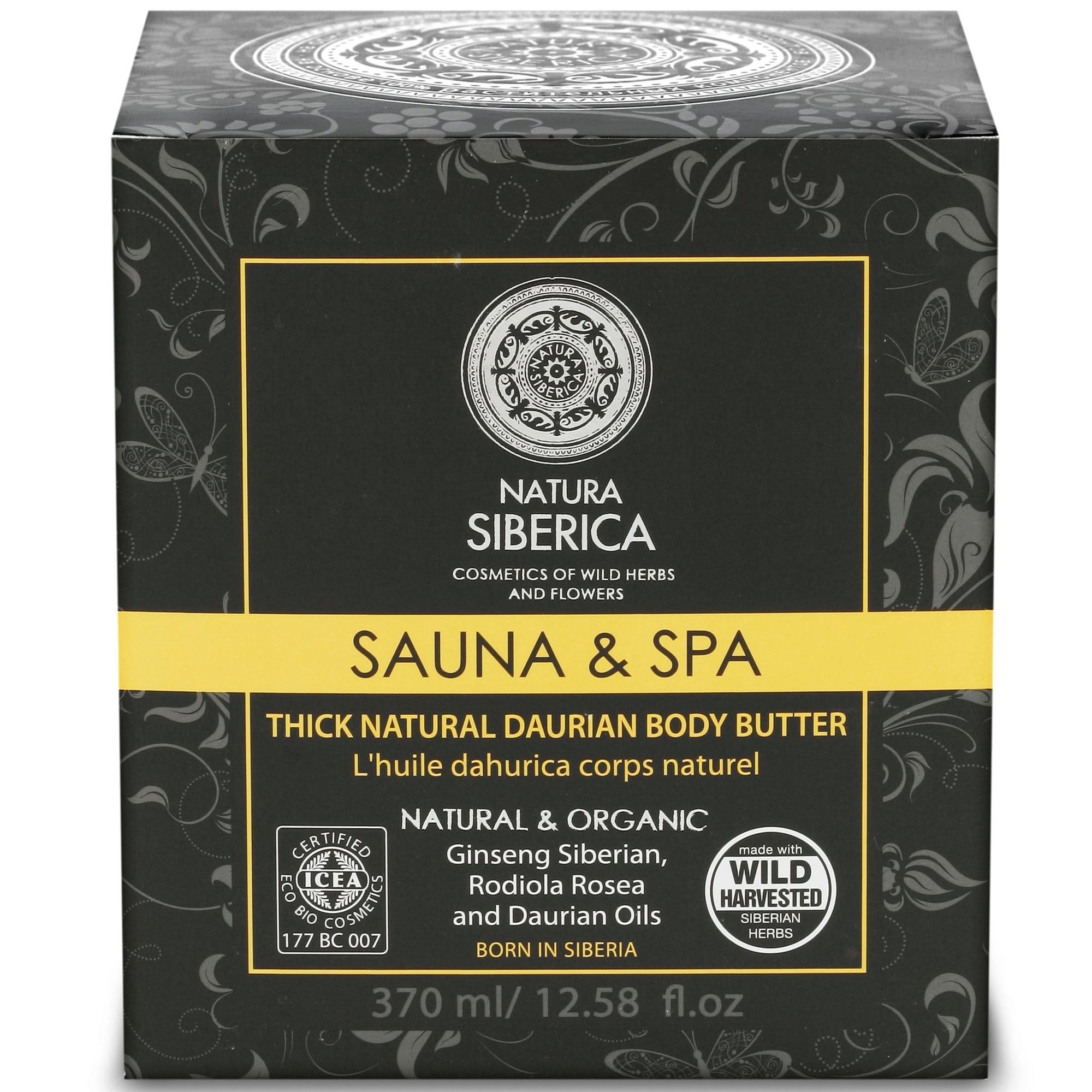 Natura Siberica Sauna & Spa Thick Natural Daurian Body Butter Ενυδατικό Βούτυρο Σώματος για Ξηρές & Ευαίσθητες Επιδερμίδες 370ml