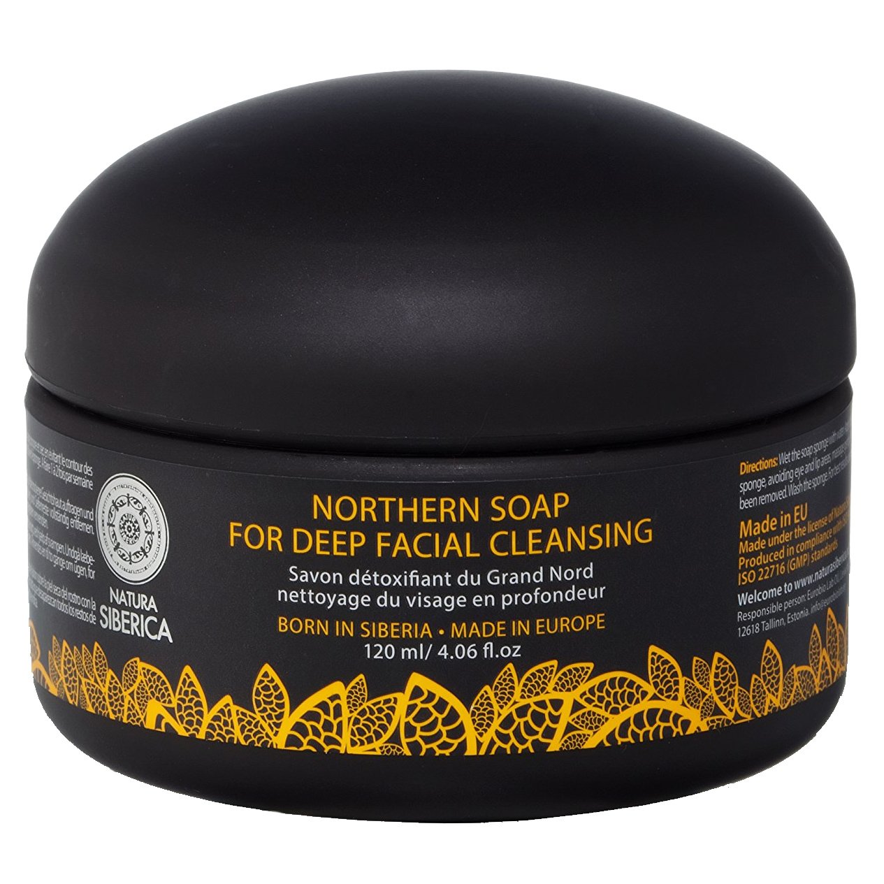 Natura Siberica Northern Soap for Deep Facial Cleansing Σαπούνι για Βαθύ Καθαρισμό Προσώπου με Ενεργό Άνθρακα, Κατάλληλο για Όλους τους Τύπους Δέρματος 120ml