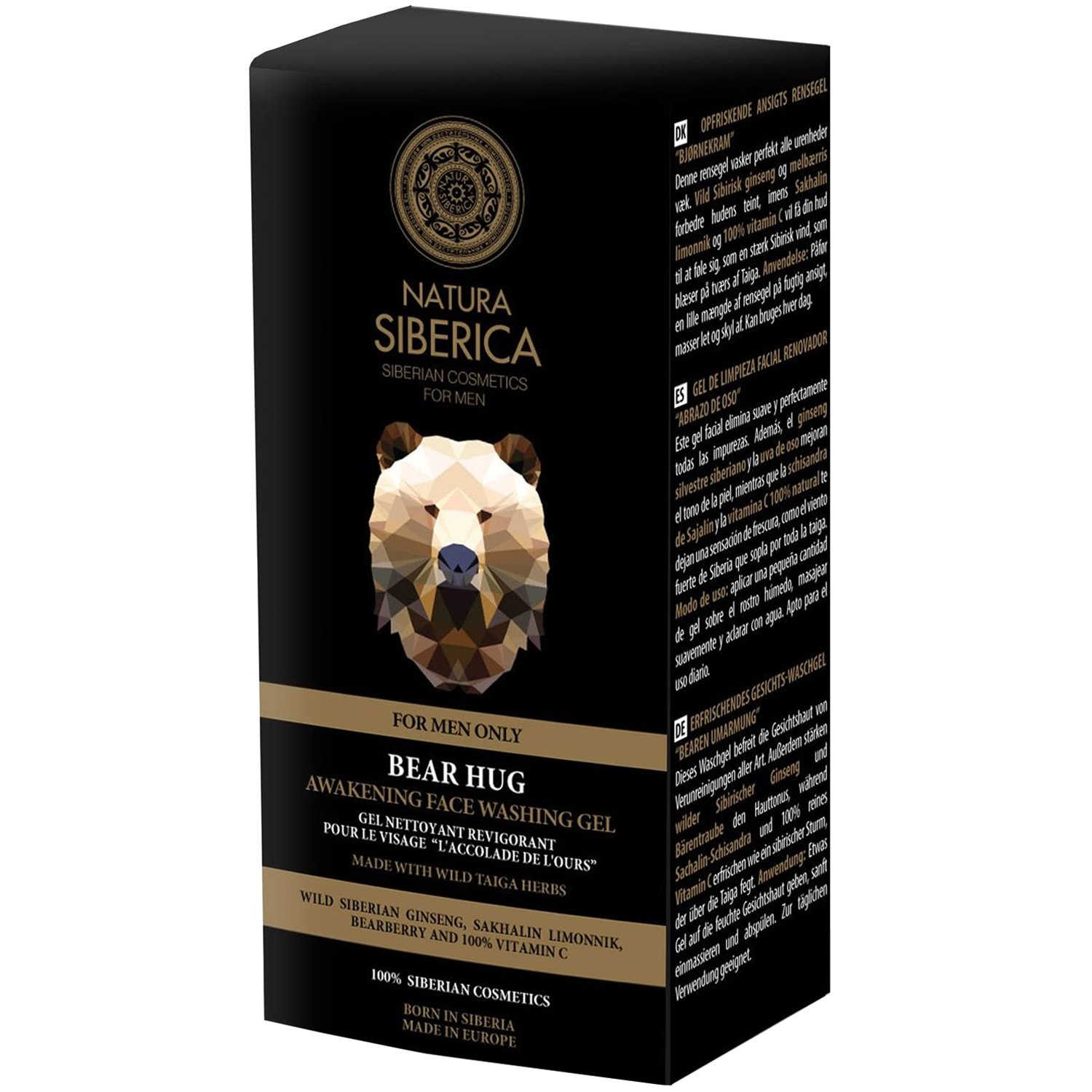 Natura Siberica Men Bear Hug Awakening Face Washing Gel Ανδρικό Gel Καθαρισμού Προσώπου 150ml