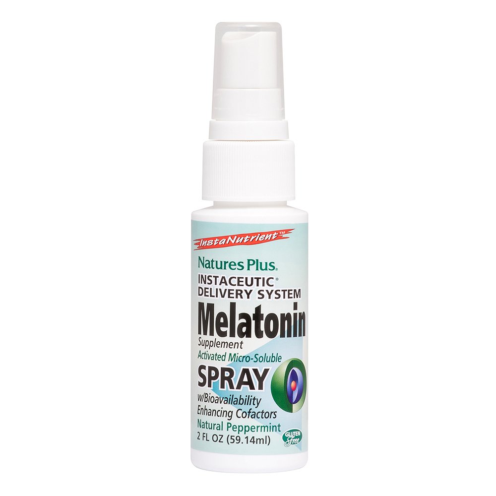 Nature’s Plus Melatonin Spray Supplement Συμπλήρωμα Διατροφής με Μελατονίνη που Βελτιώνει την Ποιότητα του Ύπνου 60ml