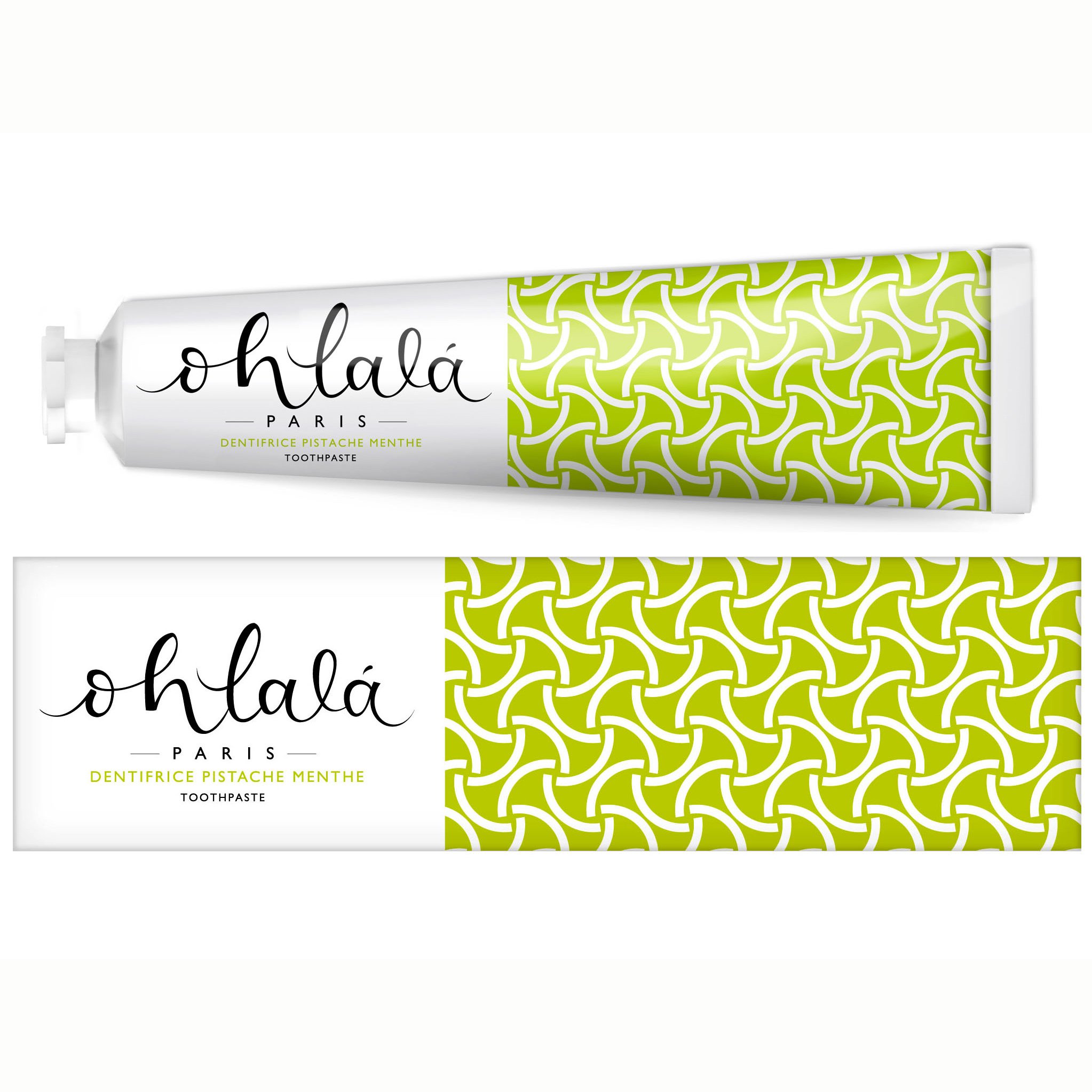 Ohlala Pistachio Mint Toothpaste Οδοντόκρεμα με Υπέροχη Γεύση Μέντα & Φυστίκι 75ml