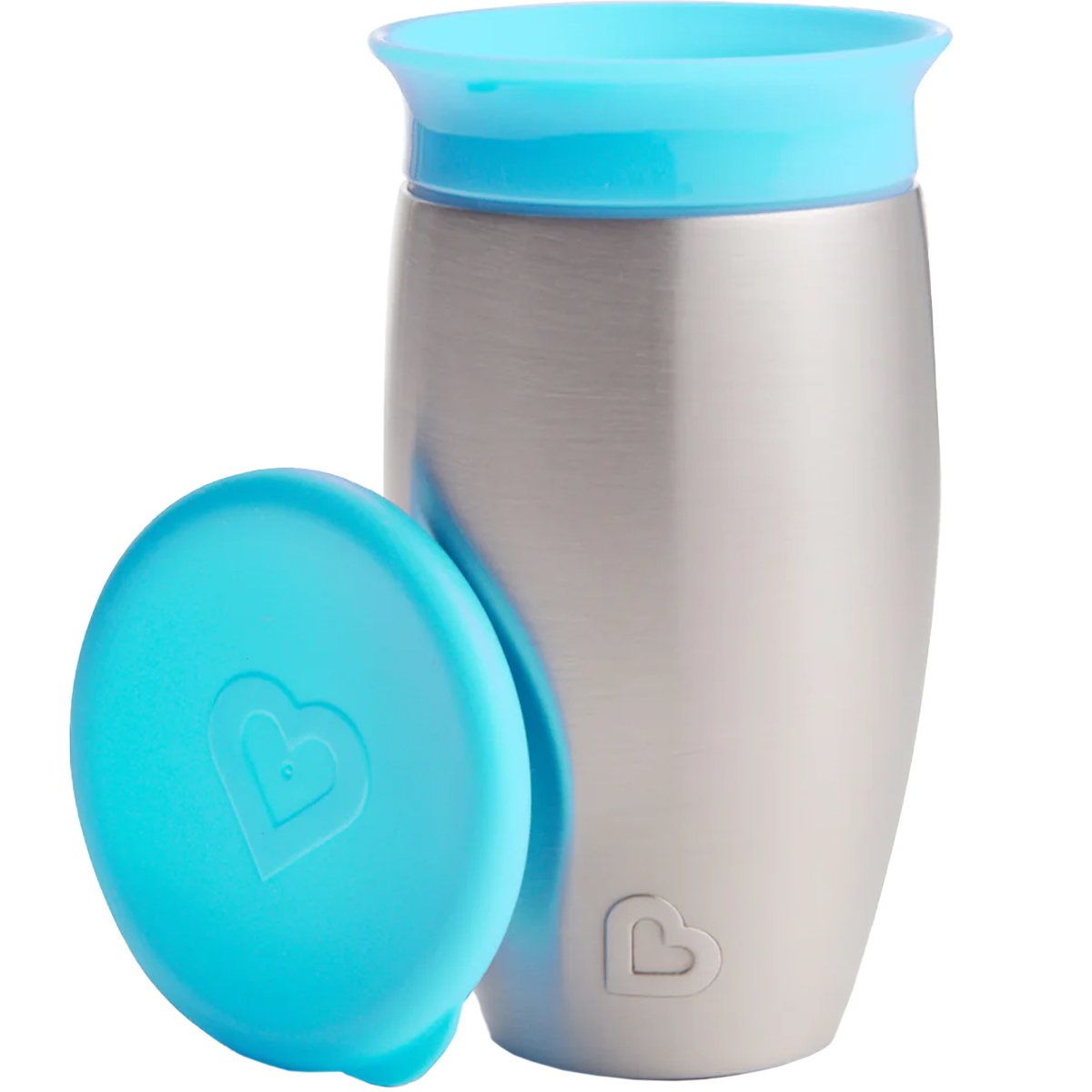 Munchkin Munchkin Miracle 360 Stainless Steel Cup 12m+ Παιδικό Ανοξείδωτο Κύπελλο - Θερμός 296ml - Γαλάζιο