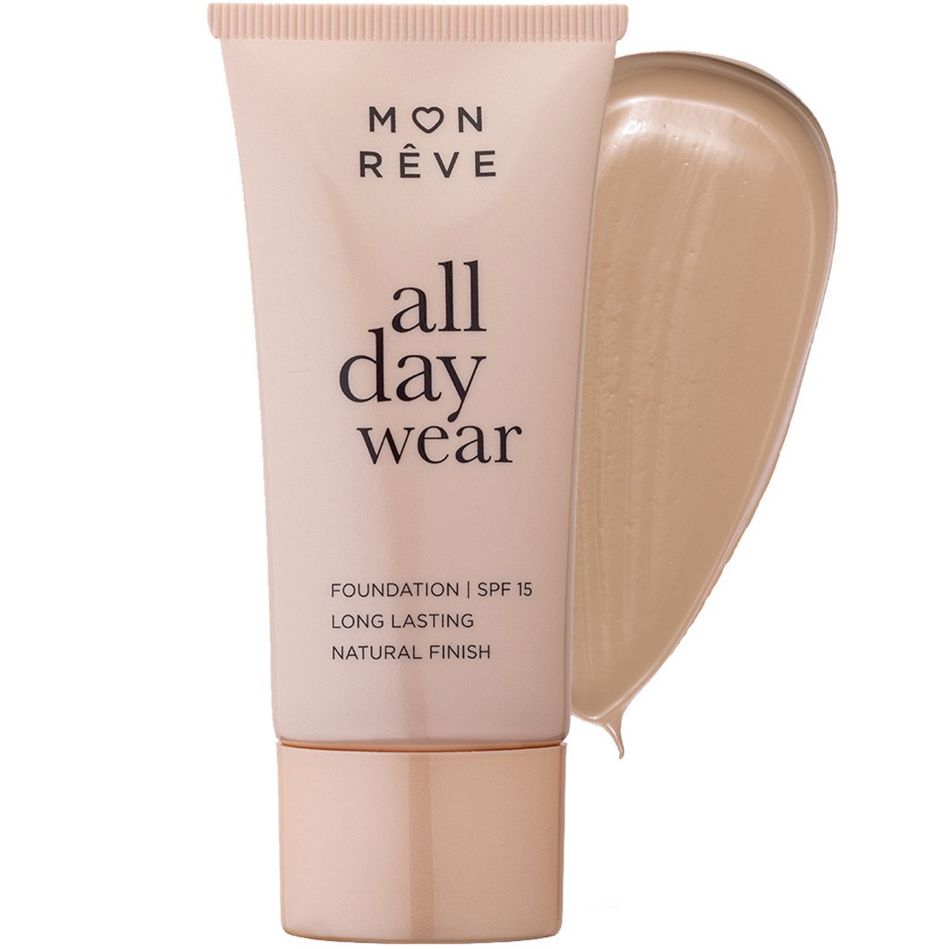 Mon Reve All Day Wear Matte Foundation Spf15 with Medium to High Coverage Foundation για Μέτρια προς Υψηλή Κάλυψη & Φυσικό Ματ Αποτέλεσμα 35ml - 103