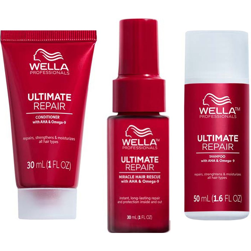 Wella Wella Professionals Promo Ultimate Repair Shampoo 50ml & Conditioner 30ml & Miracle Hair Rescue Serum 30ml