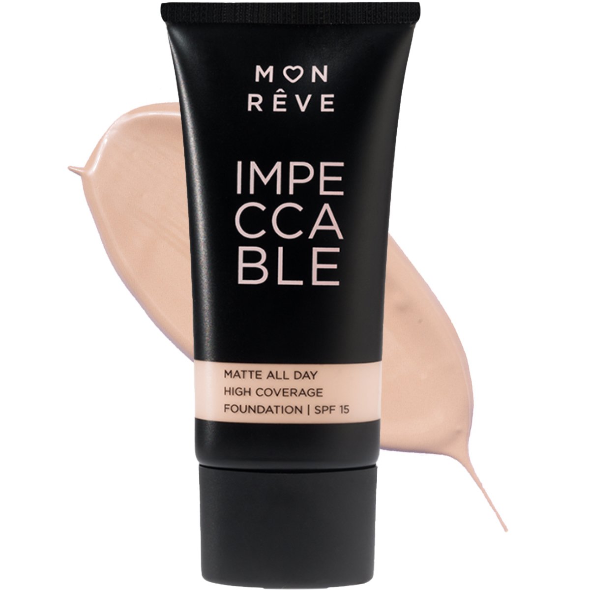 Mon Reve Impeccable All Day Matte Foundation with Spf15 Υγρό Ματ Foundation με Υψηλή Κάλυψη 30ml - 105