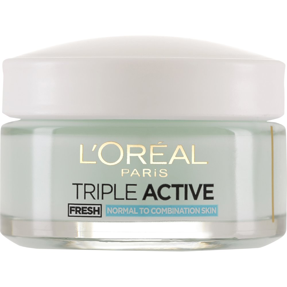 L'Oreal Paris Triple Active Day Cream Ενυδατική Κρέμα Προσώπου Ημέρας Τριπλής Δράσης για Κανονικές - Μικτές Επιδερμίδες 50ml