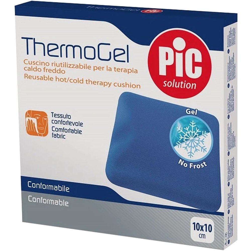 Pic Solution Thermogel 10x10cm Παγοκύστη & Θερμοφόρα Πολλαπλών Χρήσεων για Φυσική Ανακούφιση από τον Πόνο 1 Τεμάχιο