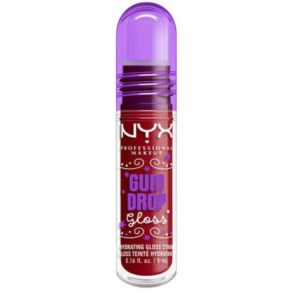 Nyx Professional Makeup Gum Drop Hydrating Gloss Serum Ενυδατικό Σέρουμ Χειλιών για 12 Ώρες με Πλούσια Λάμψη & Έντονο Χρώμα 5ml - Cranberry Splash