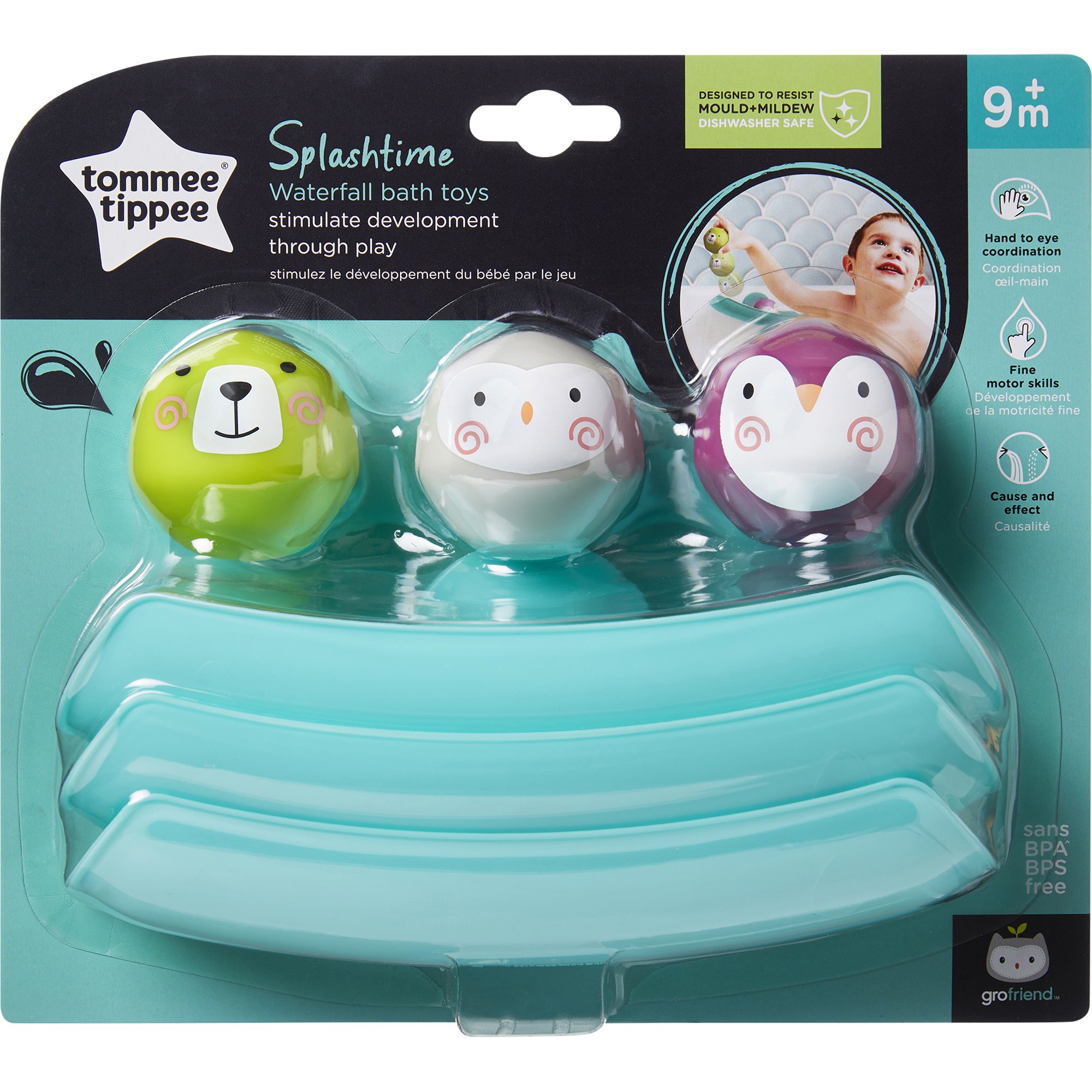 Tommee Tippee Tommee Tippee Splashtime Waterfall Bath Toys Κωδ 491010 Εκπαιδευτικά Παιχνίδια Μπάνιου σε Νεροτσουλήθρα 9m+, 1 Τεμάχιο
