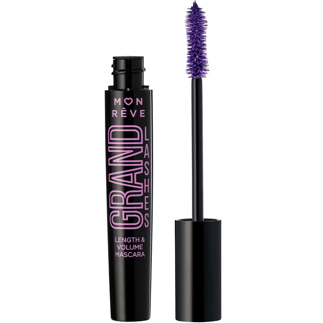 Mon Reve Grand Lashes Mascara Μάσκαρα για Μήκος & Όγκο με Εργονομικό Βουρτσάκι Ακριβείας 12ml - 03 Violet