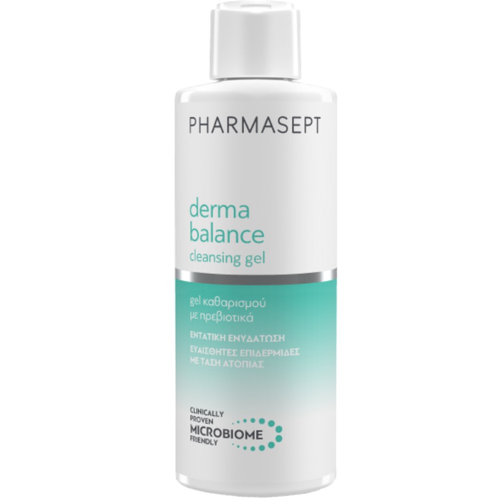 Pharmasept Derma Balance Cleansing Gel Καθαρισμού Προσώπου – Σώματος με Πρεβιοτικά για Ευαίσθητες Επιδερμίδες με Τάση Ατοπίας 250ml