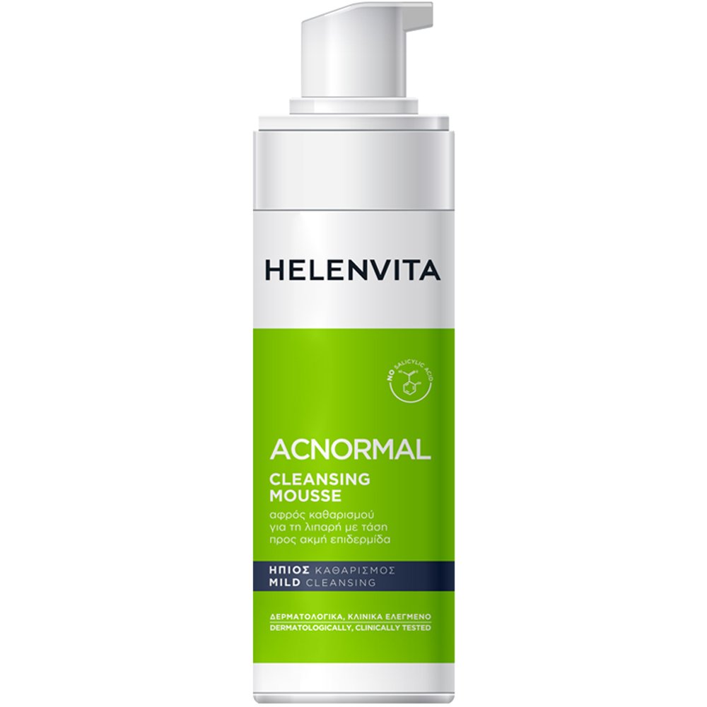 Helenvita ACNormal Cleansing Mousse Αφρός Καθημερινού Καθαρισμού για τη Λιπαρή - Τάση για Ακμή Επιδερμίδα με Σμηγματορυθμιστική Δράση 150ml