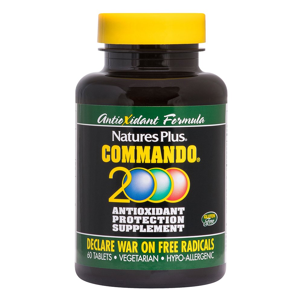 Nature’s Plus Commando 2000 Συμπλήρωμα Διατροφής με Ισχυρή Αντιοξειδωτική Προστασία 60tabs