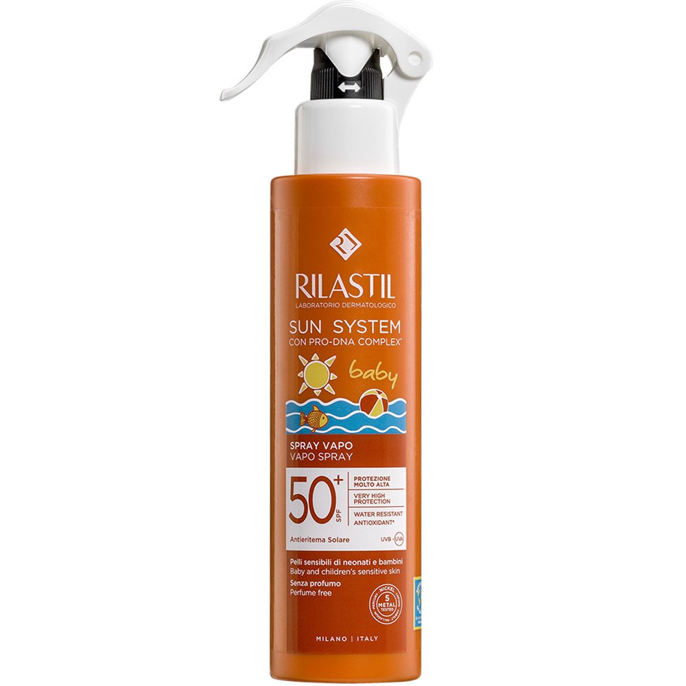 Rilastil Rilastil Sun System Baby Vapo Spray Spf50+ Βρεφικό Αντηλιακό Γαλάκτωμα Σώματος Πολύ Υψηλής Προστασίας σε Spray, Κατάλληλο από 1 Έτους 200ml