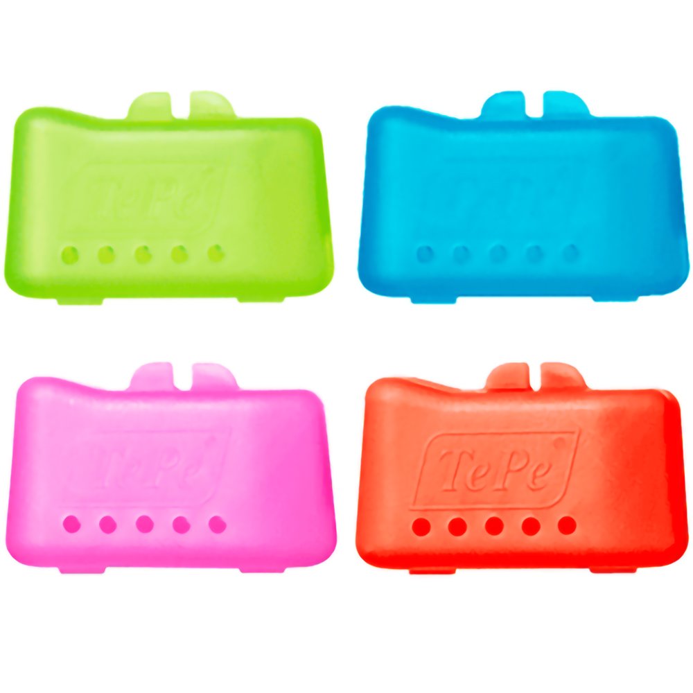 Tepe Tepe Brush Head Cup Καπάκι Οδοντόβουρτσας με Οπές Εξαερισμού, Ιδανικό για Καθημερινή Χρήση & Ταξίδια 4 Τεμάχια - Multicolor 2