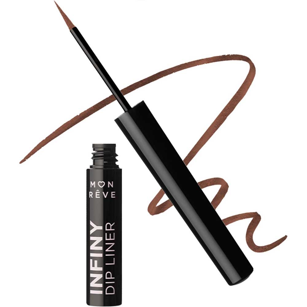 Mon Reve Infiny Dip Liner Waterproof Ultra Long-Wear Liquid Eyeliner Αδιάβροχο Υγρό Eyeliner Πολύ Μεγάλης Διάρκειας 2ml - 14 Real Brown