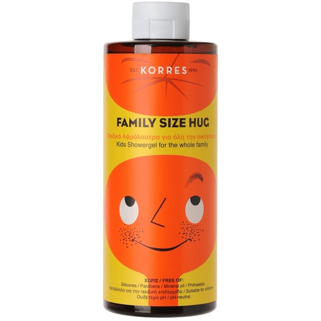 Korres Family Size Hug Παιδικό Αφρόλουτρο Κατάλληλο για Όλη την Οικογένεια 400ml