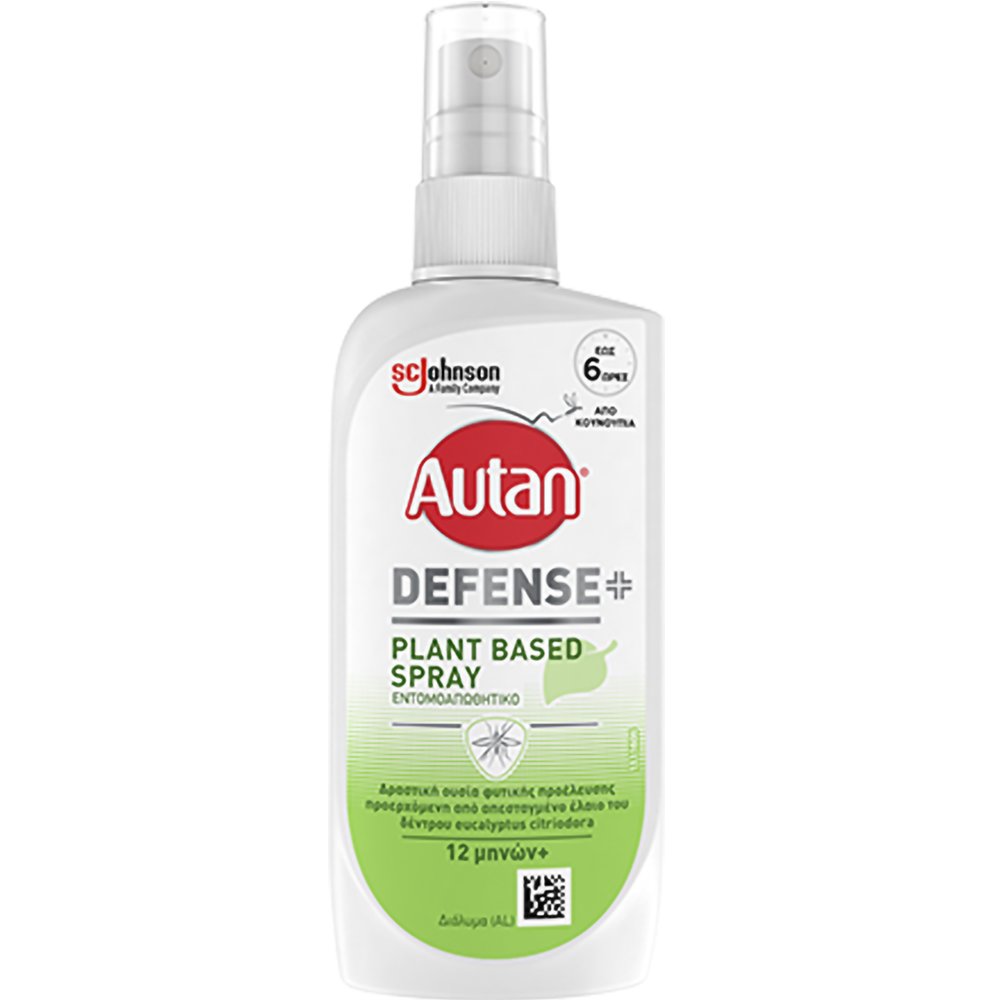 Autan Autan Defence Plant-Based Spray Εντομοαπωθητικό Spray Σώματος Φυτικής Προέλευσης από Έλαιο Ευκαλύπτου για Έως & 6 Ώρες Προστασία 100ml