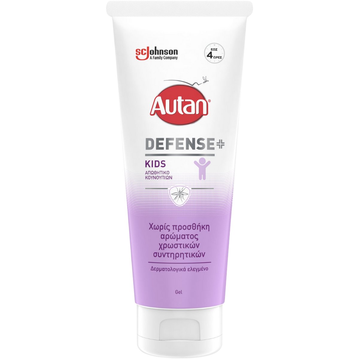 Autan Autan Defense Kids Απωθητικό Κουνουπιών σε Μορφή Gel Χωρίς Προσθήκη Αρώματος 100ml
