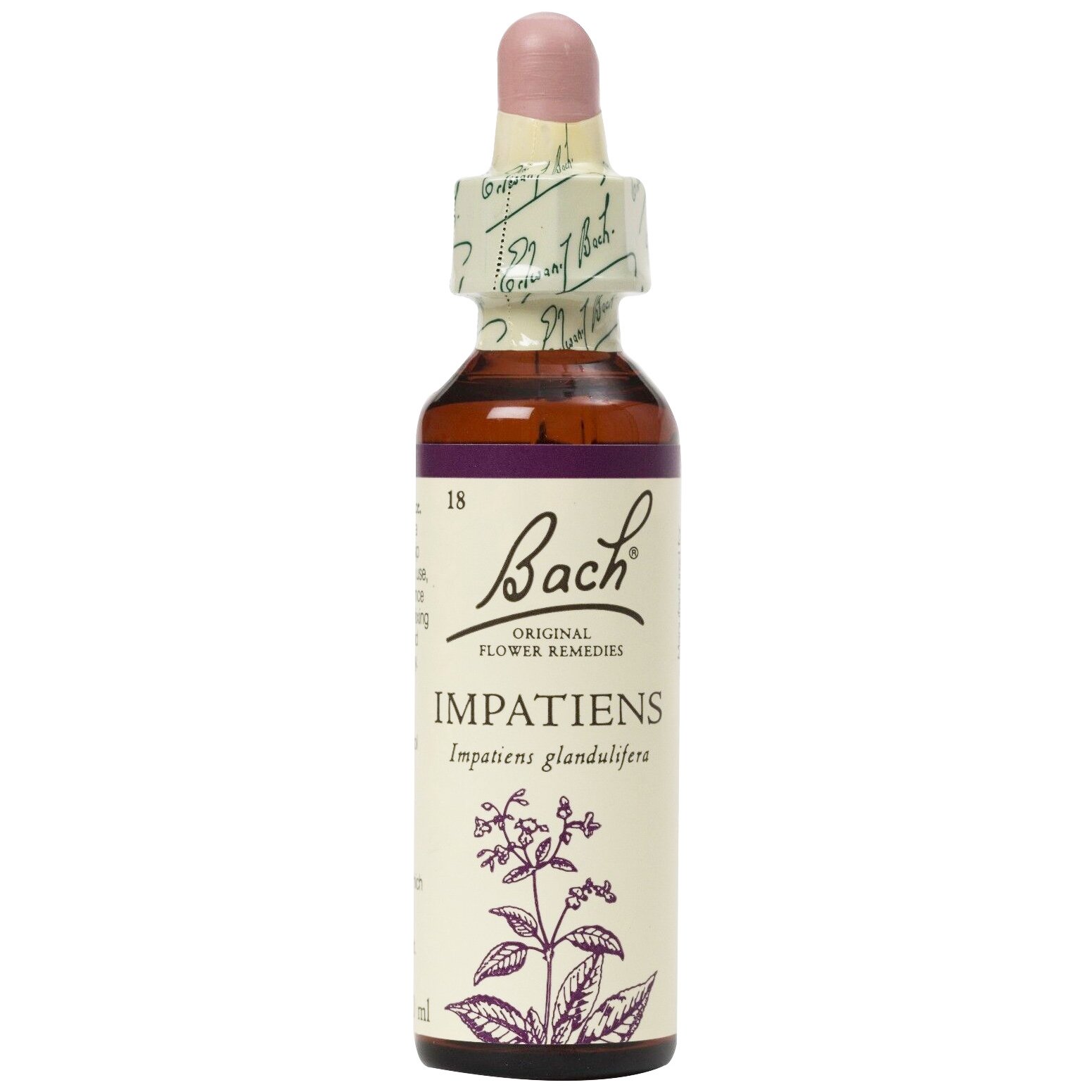 Bach Impatiens Συμπλήρωμα Διατροφής Ανθοϊάματος με Εκχύλισμα Φυτού Impatiens για την Καταπολέμηση της Ανυπομονησίας 20ml