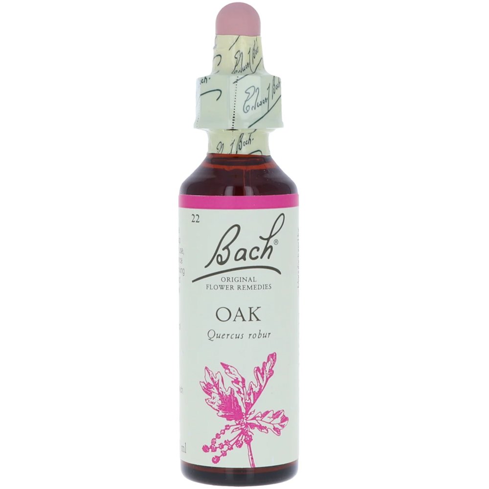 Bach Oak Συμπλήρωμα Διατροφής Ανθοϊάματος με Εκχύλισμα Βελανιδιάς για Πνευματική Τόνωση & Ενέργεια Κατά της Κούρασης 20ml