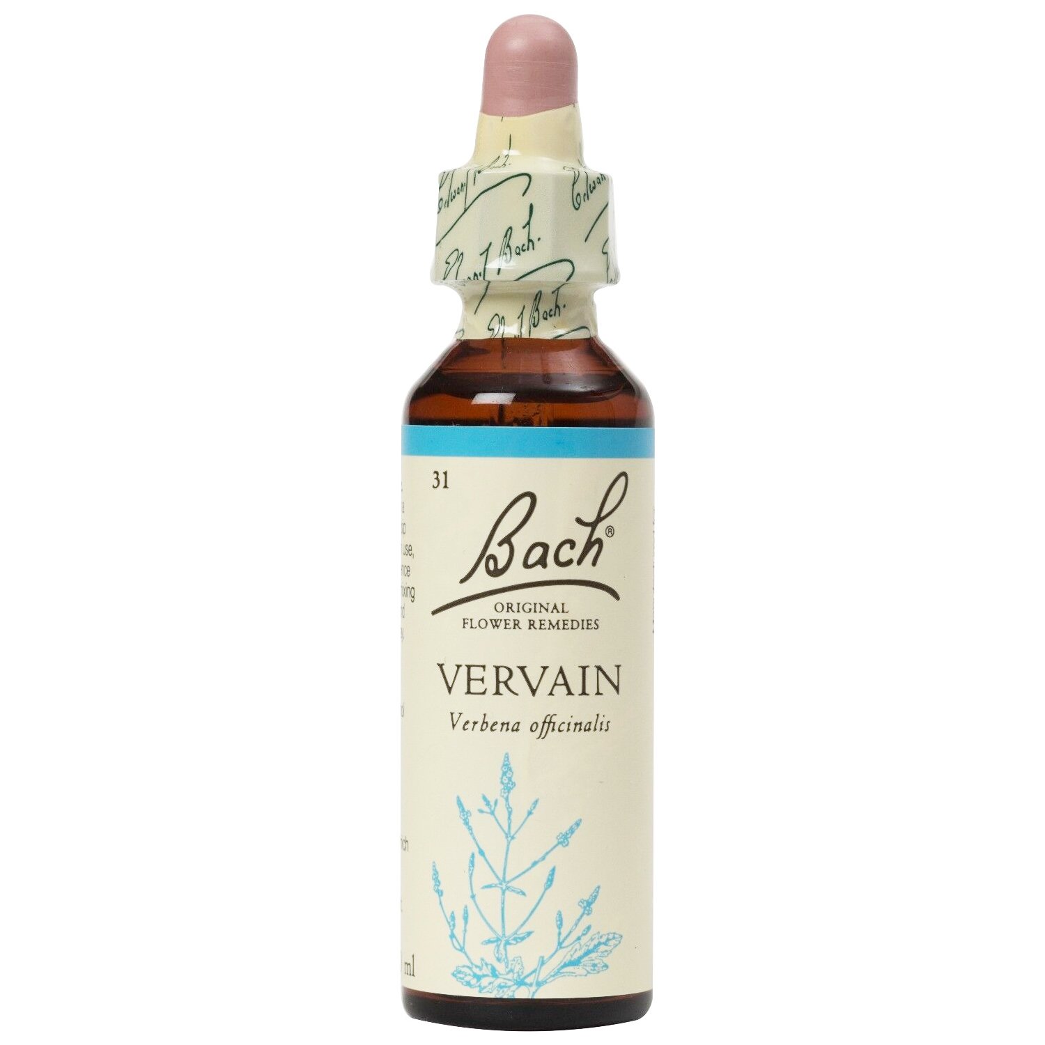 Bach Vervain Συμπλήρωμα Διατροφής Ανθοϊάματος Vervain για Άτομα με Υψηλές Προσδοκίες & Στόχους 20ml