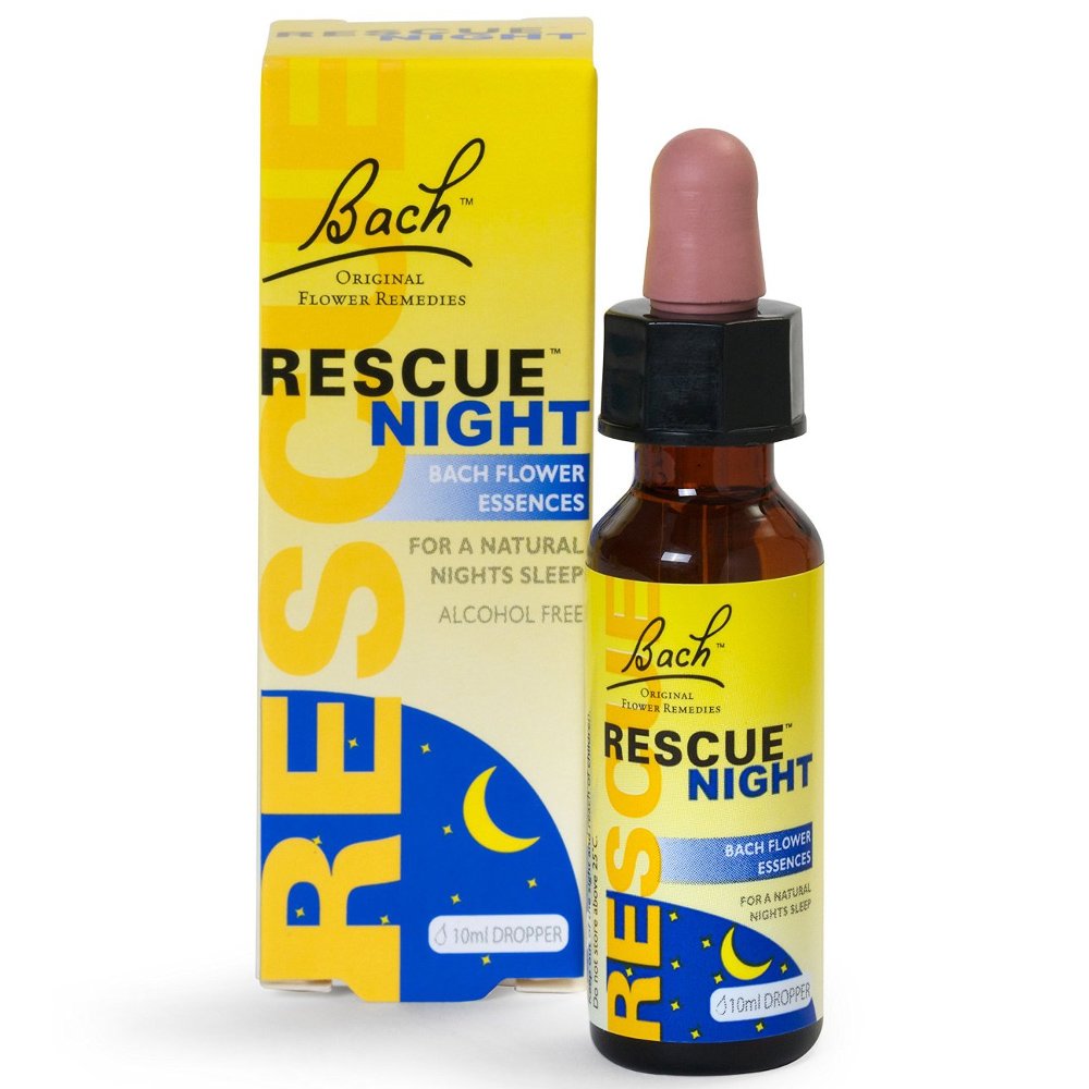 Power of Nature Bach Rescue Night Dropper Μοναδικός Συνδυασμός Ανθοϊαμάτων που Βοηθούν στην Αϋπνία 10ml