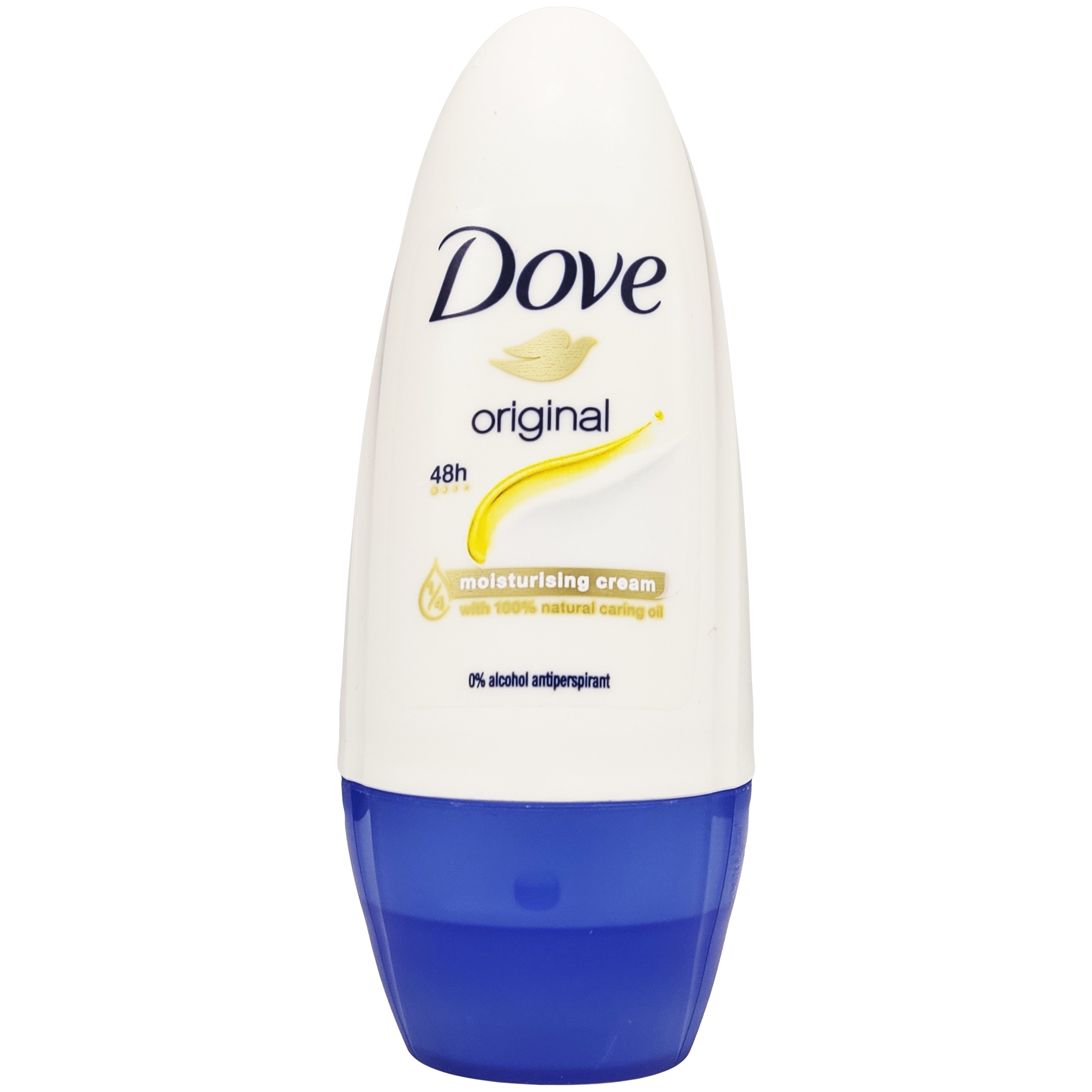 Dove Original 48h Deo Roll on with Moisturising Cream Αποσμητικό σε Μορφή Roll on 48h Προστασίας με 1/4 Ενυδατική Κρέμα 50ml