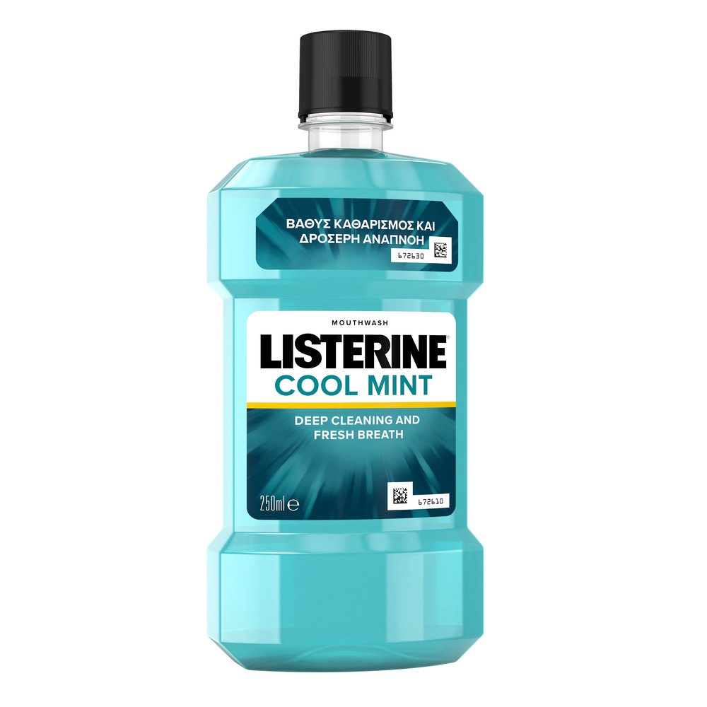 Listerine Cool Mint Ήπιο Αντισηπτικό Στοματικό Διάλυμα 250ml