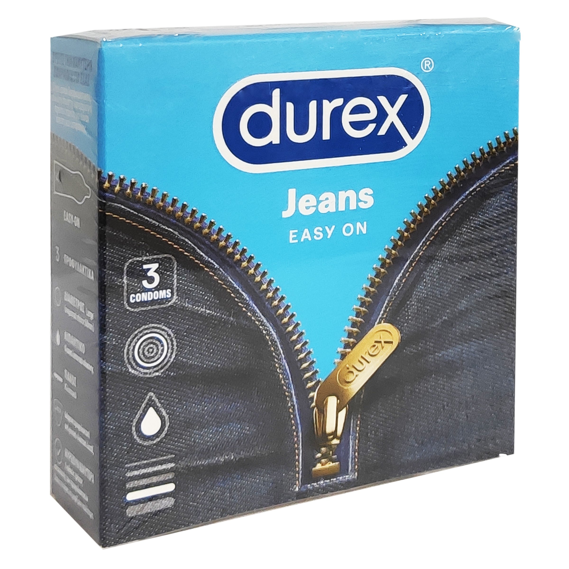 Durex Jeans Ευκολοφόρετα Προφυλακτικά 3 τεμ.