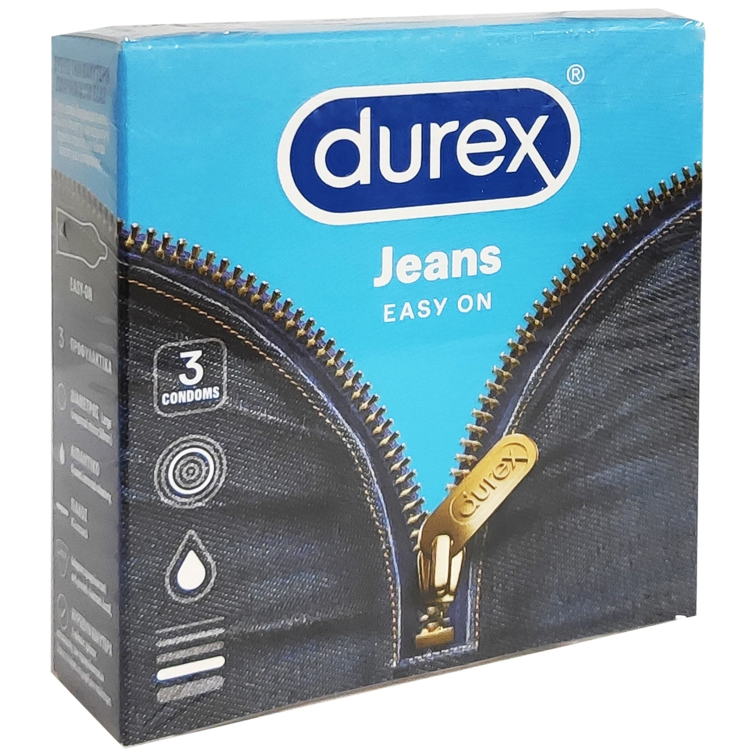 Durex Jeans Ευκολοφόρετα Προφυλακτικά 3 τεμ.
