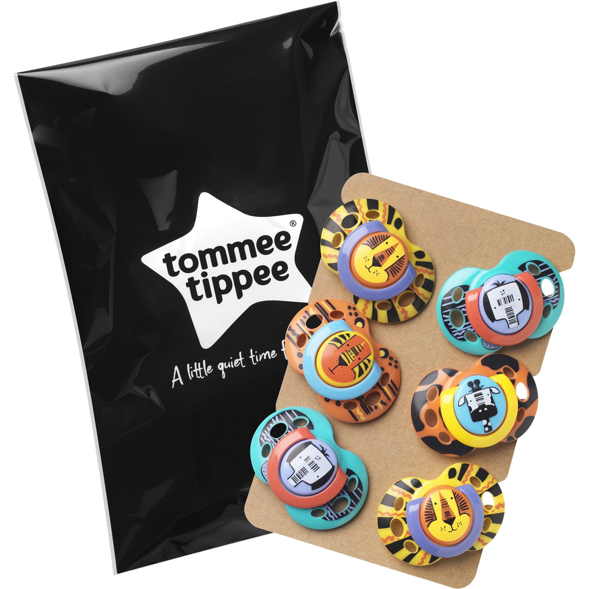 Tommee Tippee Fun Style Orthodontic Soothers Κωδ 433476 Ορθοδοντική Πιπίλα Σιλικόνης με Σχέδιο 18-36m 6 Τεμάχια