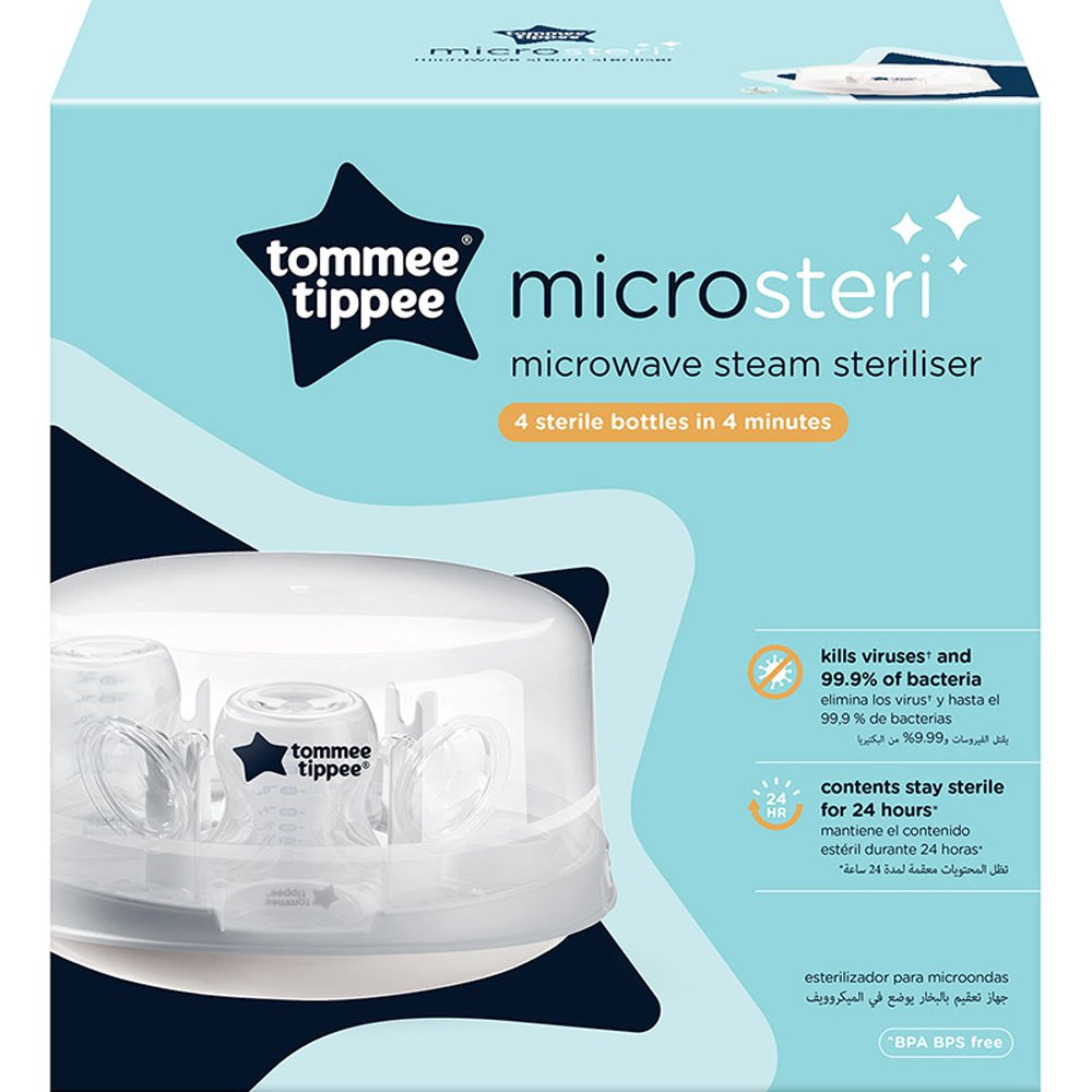 Tommee Tippee Tommee Tippee Micro Steam Sterilizer Κωδ 42361030 Αποστειρωτής Μικροκυμάτων Ατμού 1 Τεμάχιο
