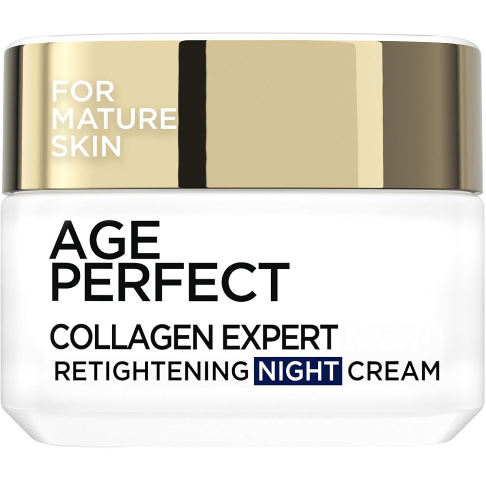 L'Oreal Paris Age Perfect Collagen Expert Night Cream Κρέμα Προσώπου Νυκτός Ενυδάτωσης & Σύσφιξης για Ώριμες Επιδερμίδες Κατά των Κηλίδων 50ml
