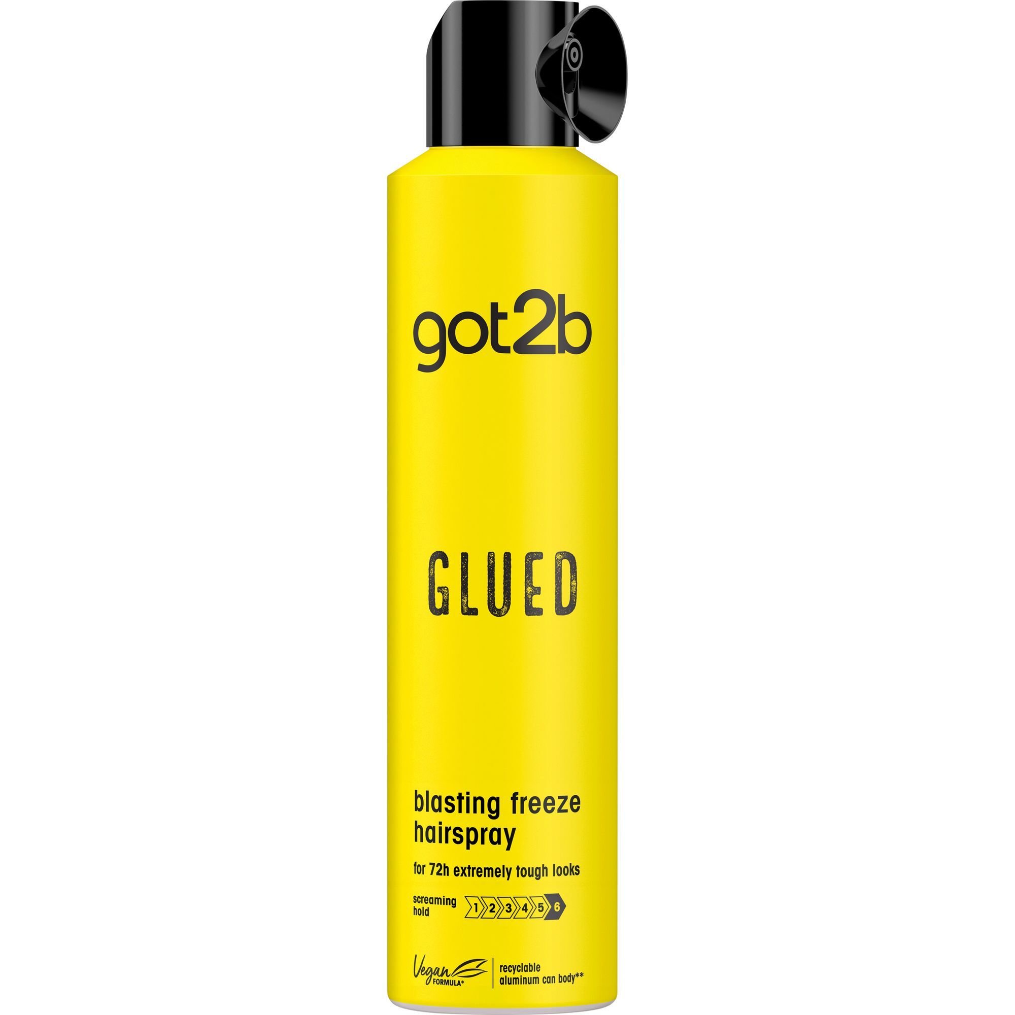 Schwarzkopf Got2b Glued Blasting Freeze Hair Spray Λακ Ειδικά Σχεδιασμένη για Υψηλό & Μακράς Διάρκειας Κράτημα 300ml