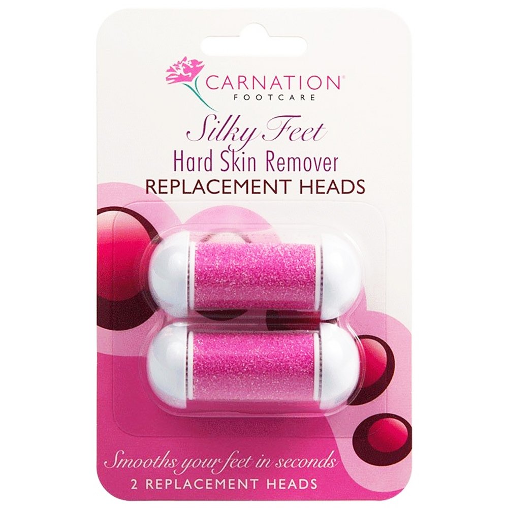 Vican Carnation Footcare Silky Feet Hard Skin Remover Replacement Heads Ανταλλακτικές Ρολέτες της Ηλεκτρικής Λίμας Ποδιών Carnation Silky Feet 2 Τεμάχια