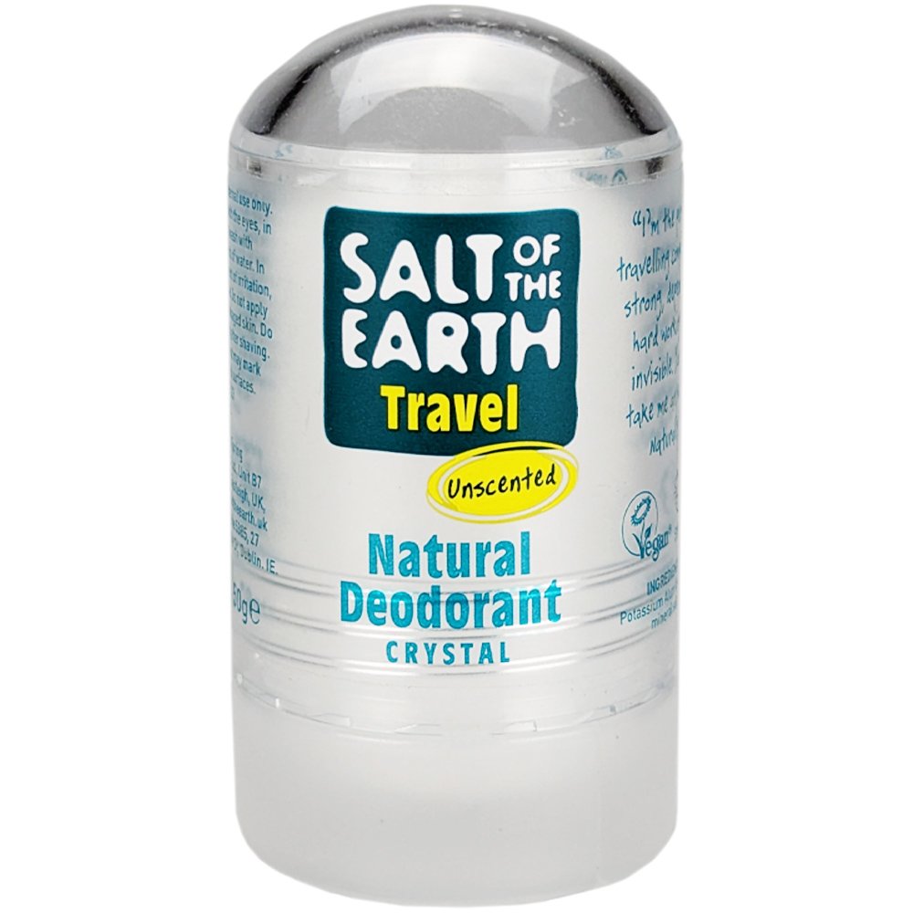 Salt of the Earth Salt of the Earth Natural Unscented Crystal Travel Deodrant Αποσμητικός Κρύσταλλος Χωρίς Άρωμα σε Μέγεθος Ταξιδιού 50g