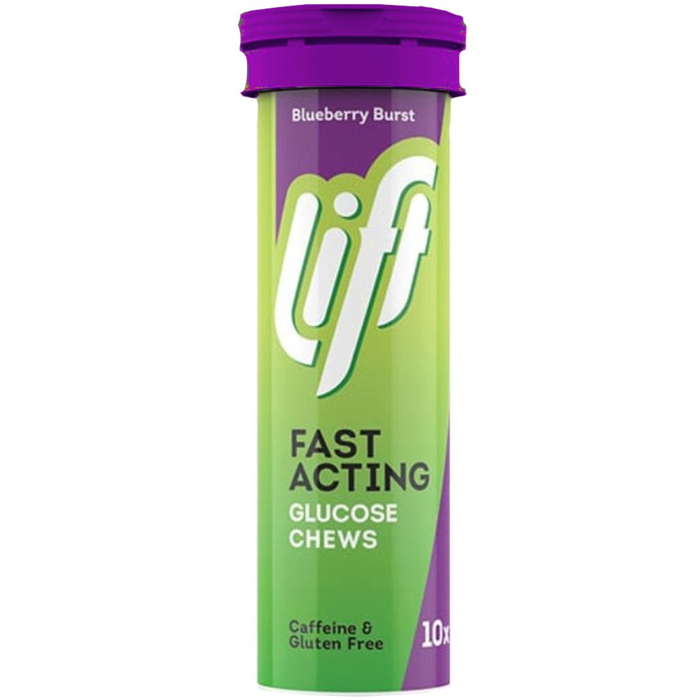 Lift Gluco Lift Gluco Fast Acting Glucose Μασώμενες Ταμπλέτες Γλυκόζης Άμεσης Δράσης για την Υπογλυκαιμία 10 Chew.tabs - Blueberry Burst
