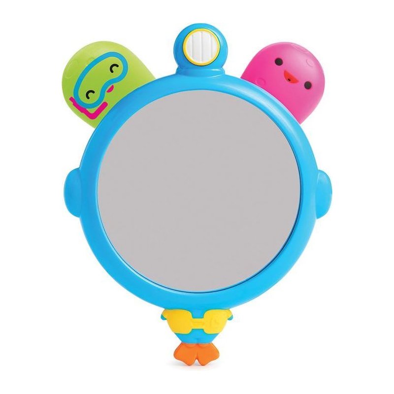 Munchkin See & Squirt Bath Mirror Παιδικός Καθρέφτης Μπάνιου με Μπουγελόφατσες