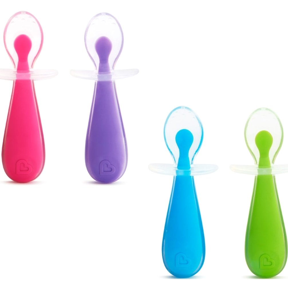 Munchkin Gentle Scoop Μαλακά Κουταλάκια Σιλικόνης 6m+ - Μπλέ-Πράσινο 35396_3306